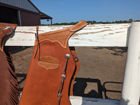 Batwing Chaps - Saddle Tan